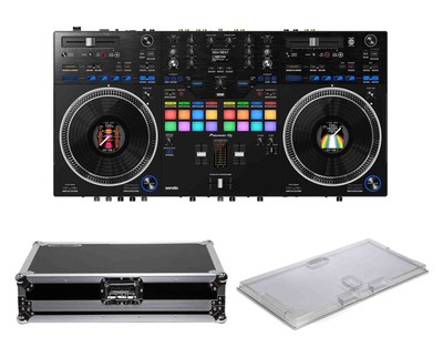 Pioneer DDJ-REV7, DJ Controller Package with Decksaver Cover and Odyssey Case