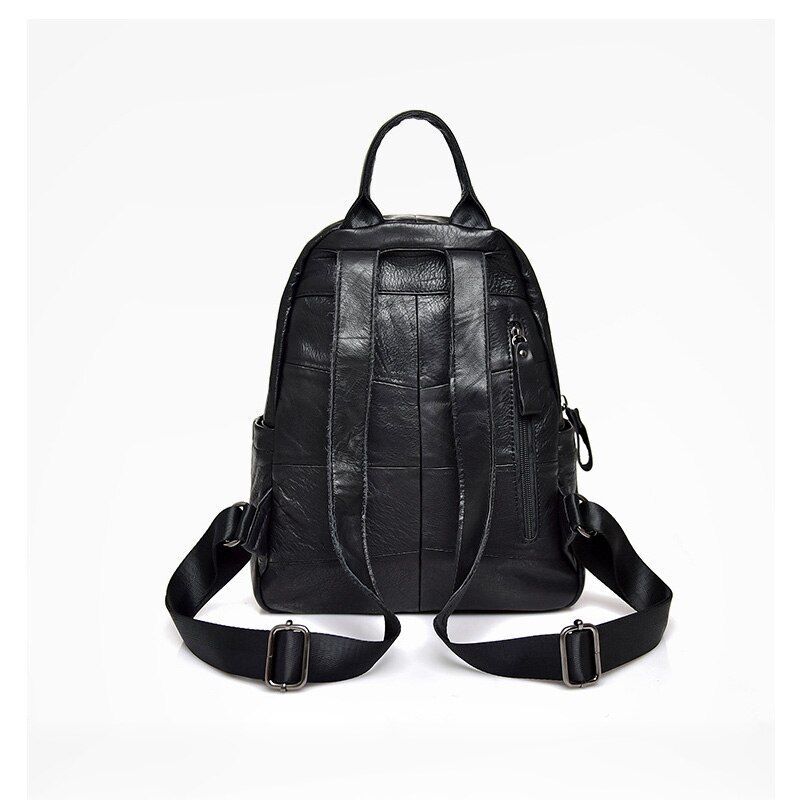 Genuine Leather Backpack Waterproof Cowhide Bag Back Packs Traveling 26