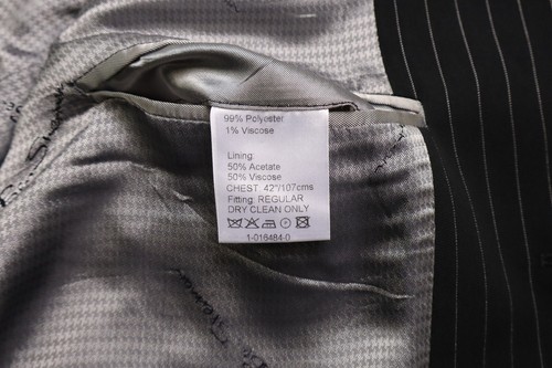 BEN SHERMAN Blazer Men's (UK) 42 Pinstriped Formal Lined Single Breasted - Picture 9 of 13