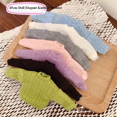 Elegant Elegante Pullover der Puppe Langarm Puppen-Oberteile Strick pullover