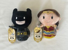 Hallmark Itty Bittys - Batman v Superman - BATMAN WONDER WOMAN NWT 4" Plush Toys