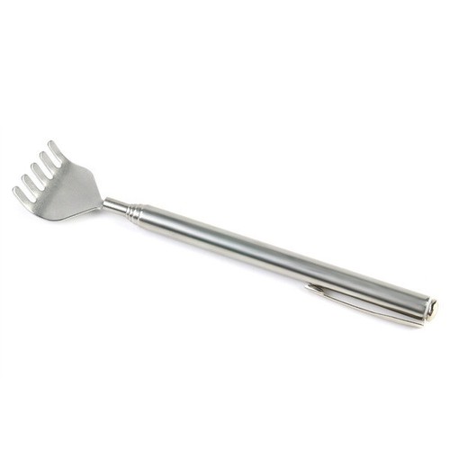 Extendable Telescopic Back Scratcher Metal Hand Claw Massager Tool with Pocket C - Picture 4 of 6
