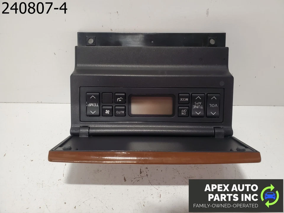 OEM 2002 Infiniti Q45 4.0L REAR CENTER CONSOLE CLIMATE RADIO CONTROL CONTROLS - Image 4 of 4