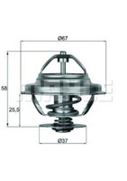 Mahle Thermostat FüR BMW 3Er Touring (E21,E30),5Er (E12,E28,E34),6Er (E24)