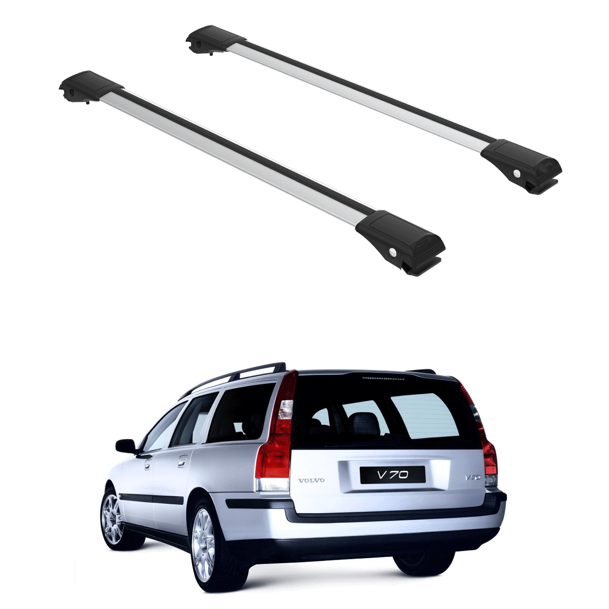 Volvo Xc70 Thule Volvo V50 Volvo XC70 ESTATE Lockable Roof Bars