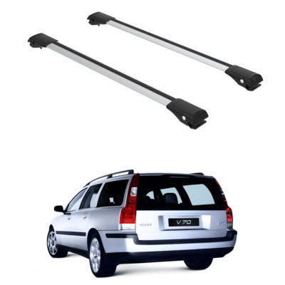 Roof Rack Cross Bars Set to fit Volvo V70 Wagon/Estate 2000-2007