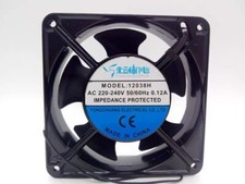 1 Pc. Fan MODEL: 12038H AC220-240V 12038 12CM aluminum frame fan