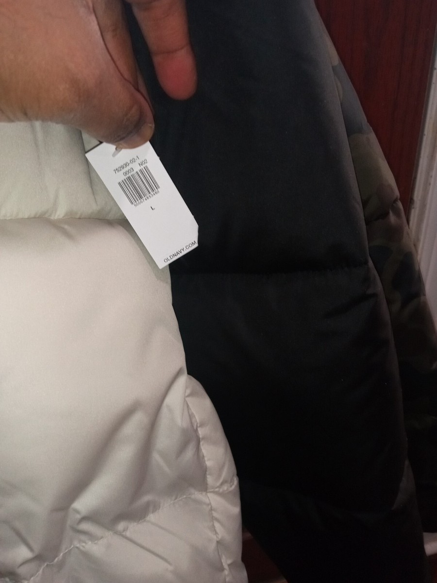 Old Navy Puffer Jacket multicolor Mens Large