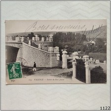 Valence Entree du Parc Jouvel France Vintage Postcard (P1122)