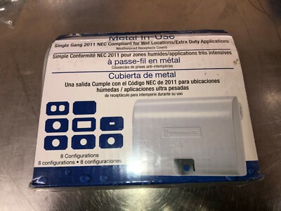 Intermatic WP1010HMXD 3-1/8'' Depth Weatherproof Receptacle Cover Single Gang