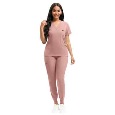 Short Sleeved Pharmacy Nurse Uniform Doctor Workwear Oral Dental Surgery Uniform