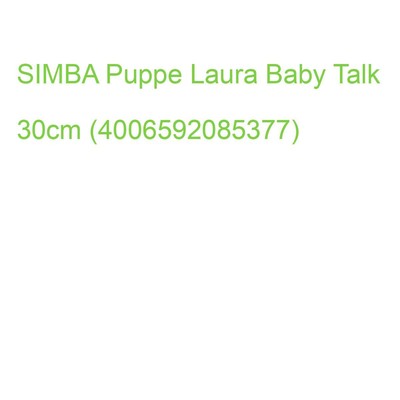 SIMBA Puppe Laura Baby Talk 30cm (4006592085377) (105140020)