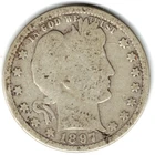 1897 BARBER QUARTER in GOOD condition ~ FULL RIMS ~ SEE THE SCAN   stk 97-31