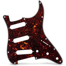 AxLabs Hardware Strat-style 11-Hole Blank Pickguard - Brown Tortoise