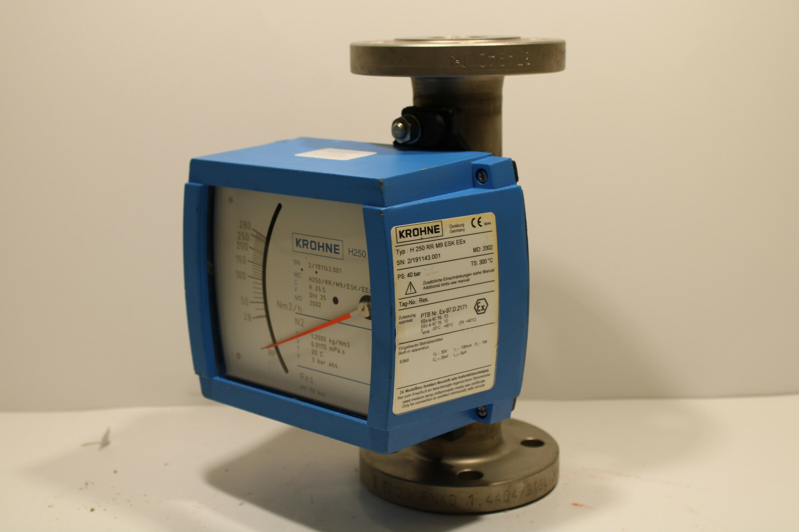 Krohne H250 RR M9 ESK EEx 0 280 m3/h flow meter eBay