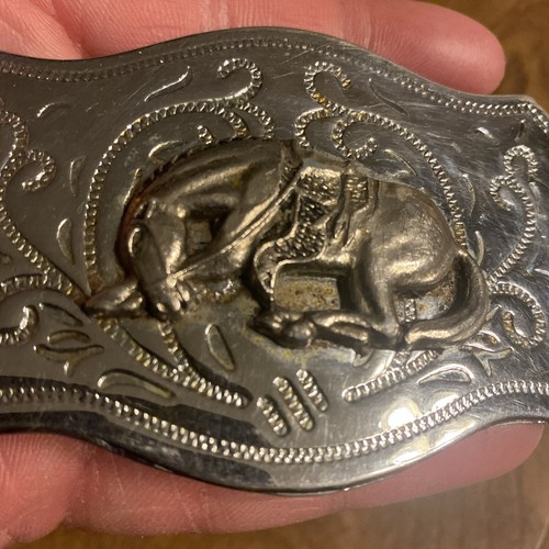 Vintage Western Cowboy 3D Horse Metal Belt Buckle Wild West Country Farm B5 - Picture 4 of 20