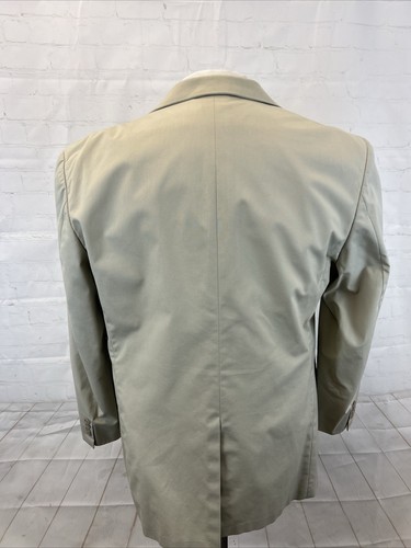SPRING/SUMMER Brooks Brothers Men's Beige Solid Cotton Blend Blazer 45L $895 - Picture 5 of 11