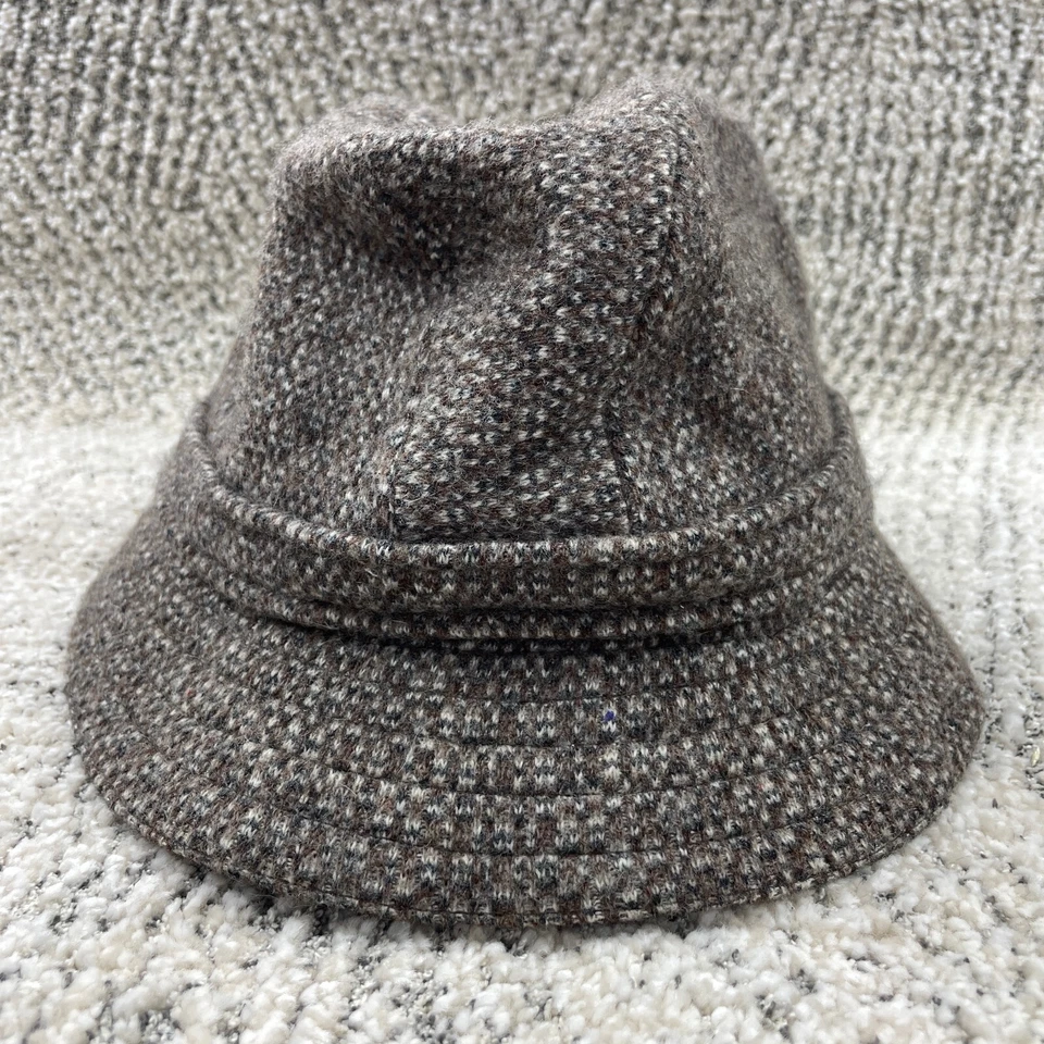De colección Sombrero Kangol Cubo Lana Tweed Banda Elástica Hecho en Gran Bretaña Abuelo Foto 3 de 4