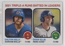 2022 Topps Heritage Minor League Edition Leaders Drew Ellis Dalton Kelly 0h29