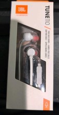 JBL TUNE 110 Wired Earbuds Stereo In-Ear Headphones with Mic White Pure Bass