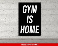 Motivational Gym Banner Vertical Vinyl Waterproof Fitness Wall Art