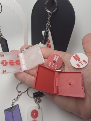 8pcs BTS Keychain Set (Armybomb, Arirang Logo, Swim CD Fanmade 3D