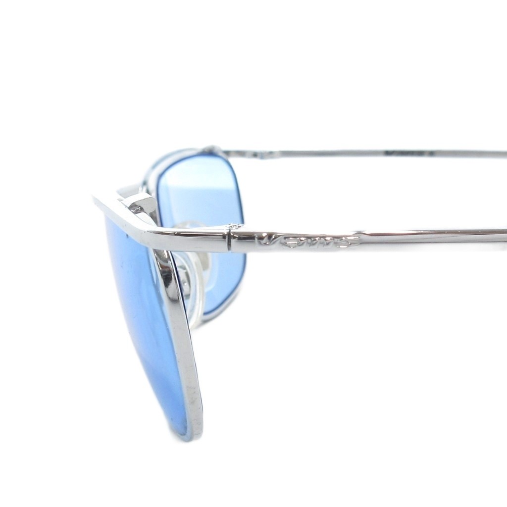 Vans Junk Prescription Sunglasses Square Silver Blue Eyewear Used thumbnail 4