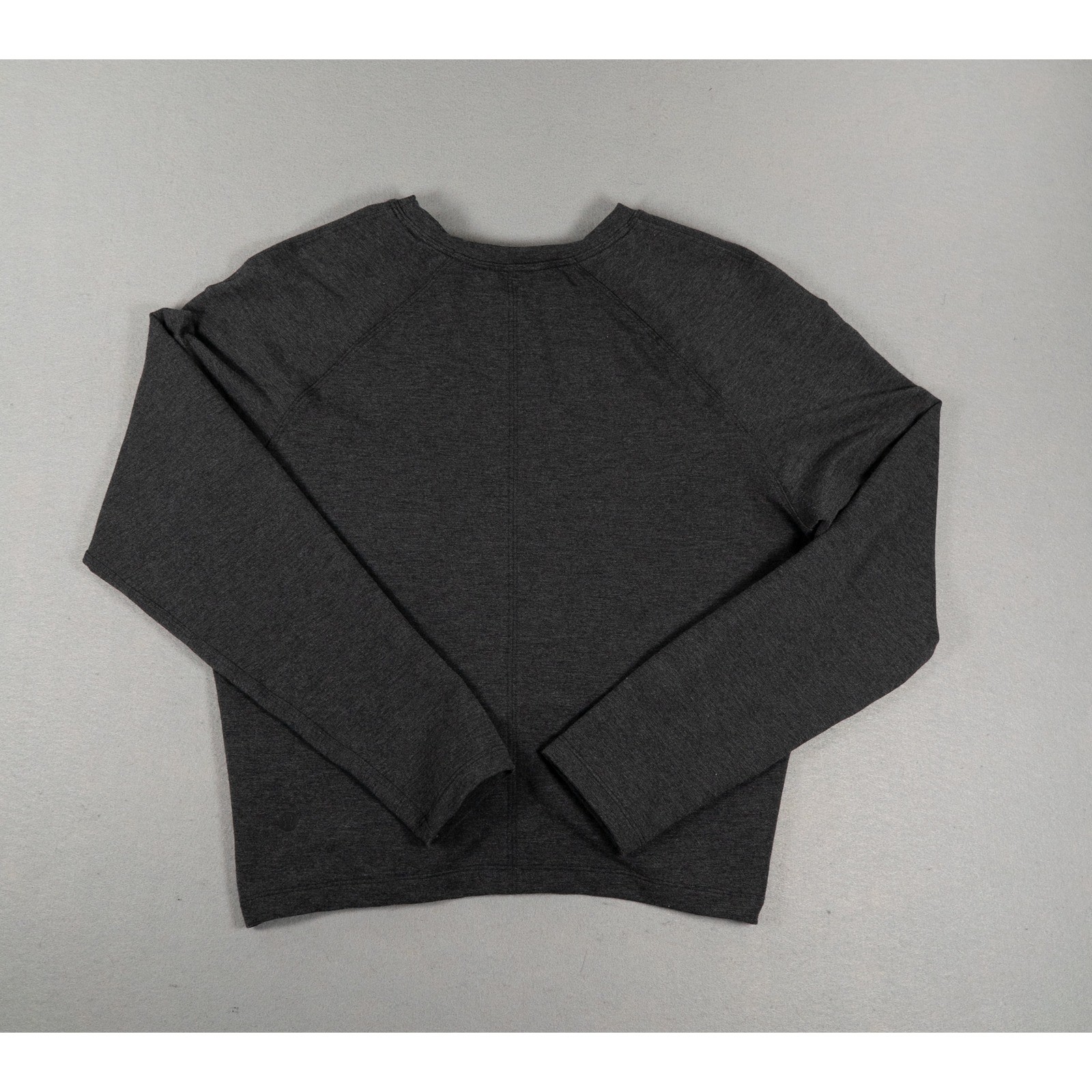 Lululemon Womens Tuck & Gather Pullover Twist Front Long Sleeve Charcoal Grey image 3