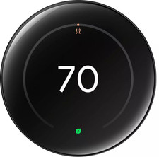 Google - Nest Learning 4th gen Model:GA05169- Polished Obsidian Thermostat READ