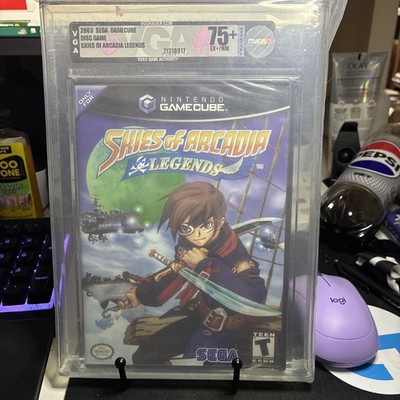 Skies of Arcadia Legends (Nintendo GameCube, 2003) VGA graded 75+ EX/NM Silver