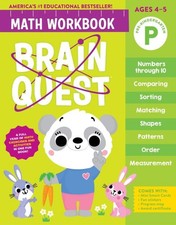 Brain Quest Math Workbook : Pre-Kindergarten, Paperback by Workman Publishing...