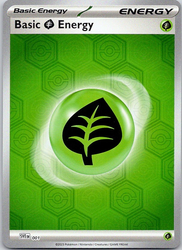 Basic Grass Energy - Scarlet & Violet Energies (NM) Reverse Holo 1/8 (2)