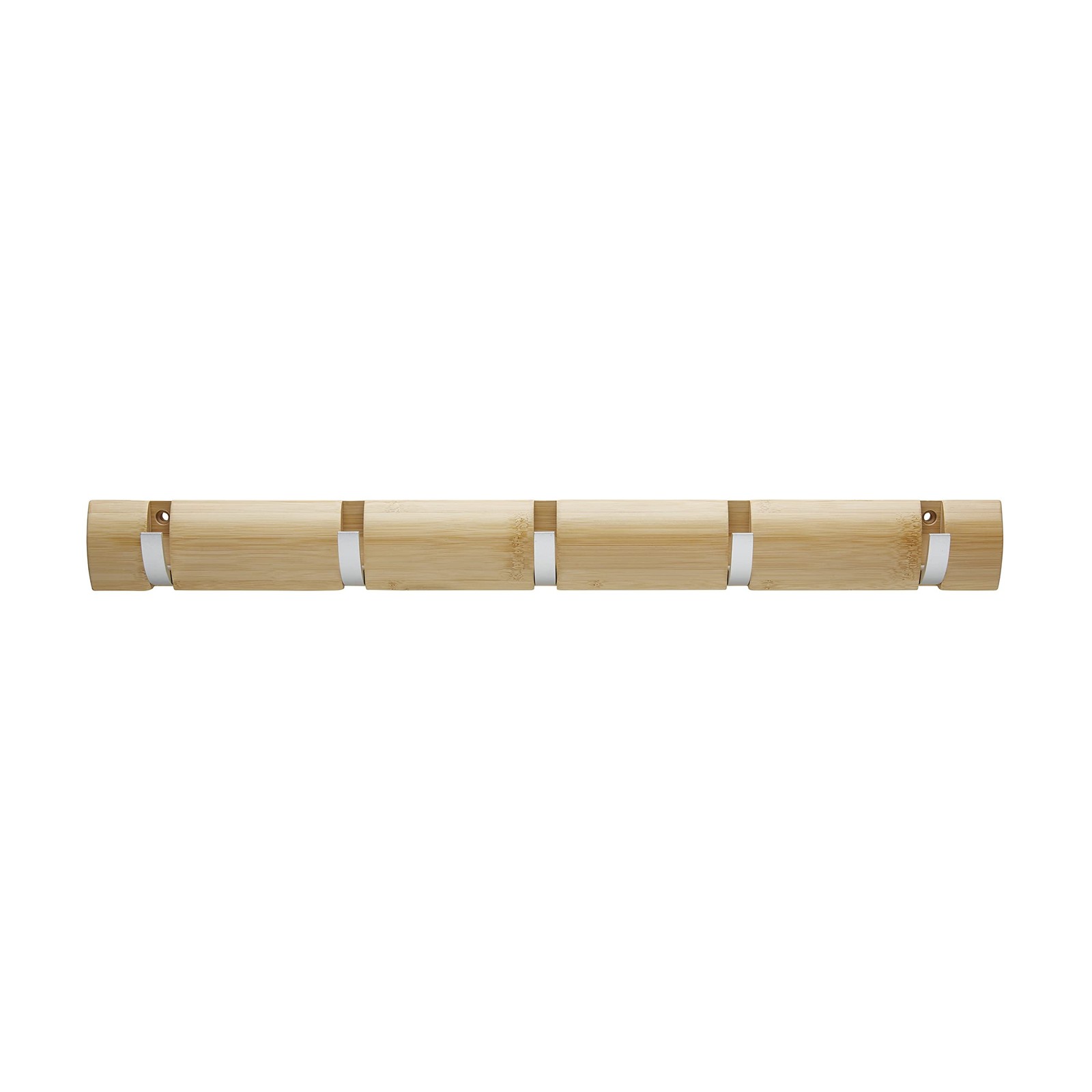 Harper Live.Love.Clean. Wall Mounted Bamboo Organizer with 5 Hooks for Hangin...