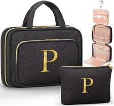 Personalized Gifts for Women, Initial Toiletry Bag Hanging Travel Organizer ...