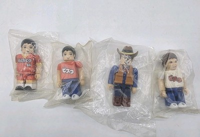 MEDICOM TOY GLICO MAN BISCO  KUBRICK ACTION FIGURE LOT OF 4 All New Rare Imports