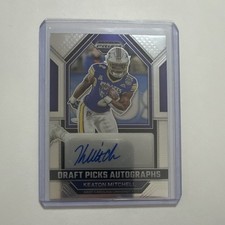 2023 PANINI PRIZM DRAFT PICKS KEATON MITCHELL AUTOGRAPH ROOKIE DPA-KEM