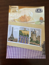 Tableau triptyque point de croix scène française / France **d'un magazine**