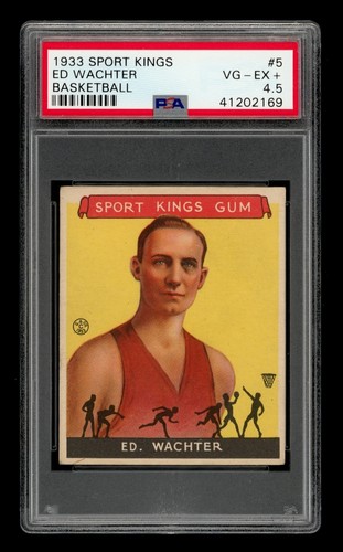 1933 Goudey Sport Kings Set-Break #  5 Ed Wachter Basketball PSA 4.5 VG-EX+