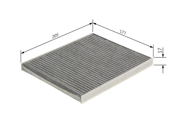 Bosch 1 987 435 583 Filter, Cabin Luft FüR Abarth, Fiat, Ford-image