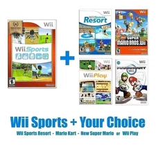Wii Sports (2006) + Choose Sports Resort Mario Kart & More! Pristine & Authentic