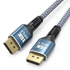 DisplayPort Cable 2.1 3ft, 80Gbps Display Port High Speed Cord, 16K@30Hz, 8K@