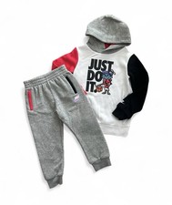 New Nike Logo Hoodie  Joggers Set Boys Size 4T