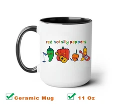Red Hot Silly Peppers Mug