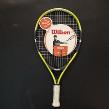 Wilson Federer Tennis Racquet . Youth Up to 5Yorange- 3"1/2 . Brand New.