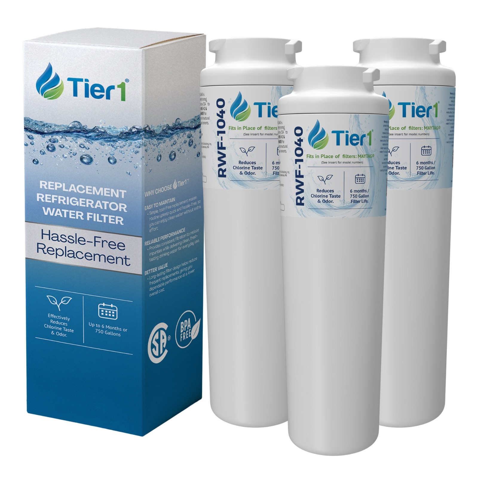 Fits Maytag UKF8001 EDR4RXD1 Filter 4 Comparable Water Filte