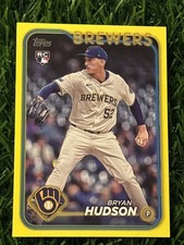 2024 Topps Update Series - Bryan Hudson #US105 Yellow (RC) Milwaukee Brewers