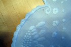 Doilies, set of 3, each one unique, vintage 1940's white embroidery & linen — photo 4