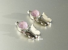 Trollbeads * Schmetterlingskuss Ohrhaken Einhänger mit Purple Jade * TAGEA-00137