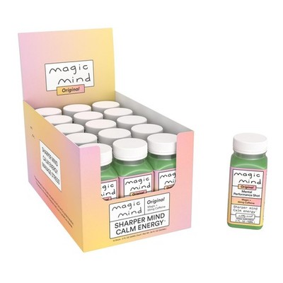 Magic Mind Energy & Focus Drink Shots 15 Pack Stress Relieving (2 FL oz)