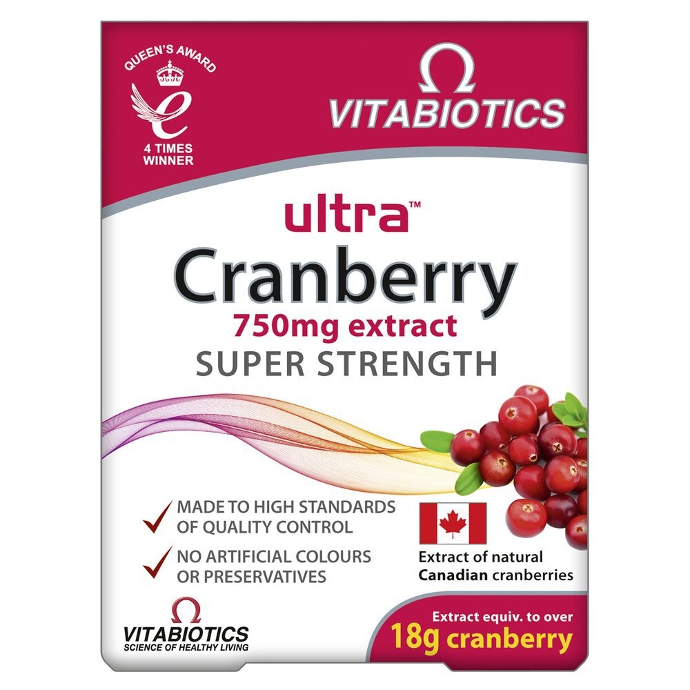 2x Vitabiotics Ultra Cranberry 750mg Extract Super Strength 30 Tablets - Image 13